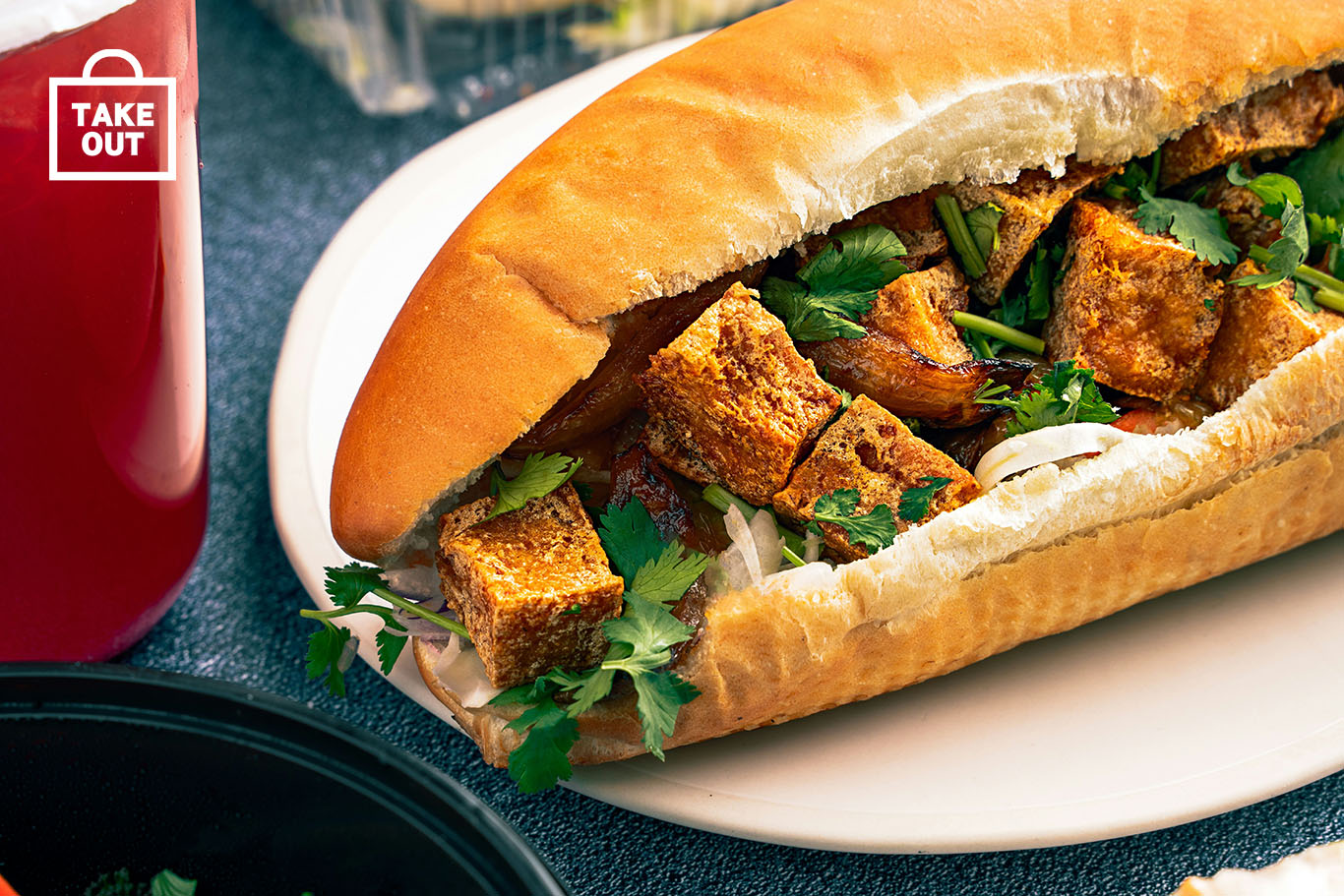 南瓜のポリヤルバインミー